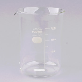 硼珪酸ガラス製ビーカー（IWAKI）2000ml :ds-1588976:通販value