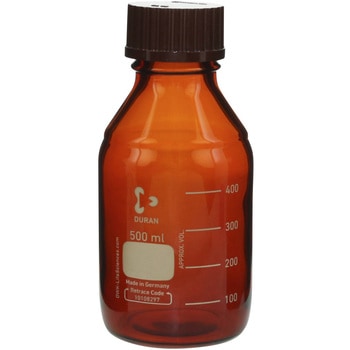 ねじ口びん 茶 赤キャップ付 - DURAN