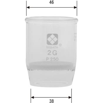 柴田科学)ガラスろ過器 2G るつぼ形 2GP5.5(3個) 01305025A