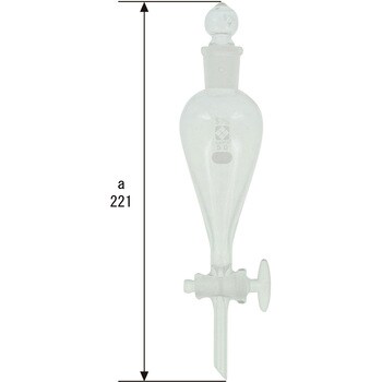 ポイント10倍】【柴田科学】分液ロート スキーブ形 PTFEコック付 1L