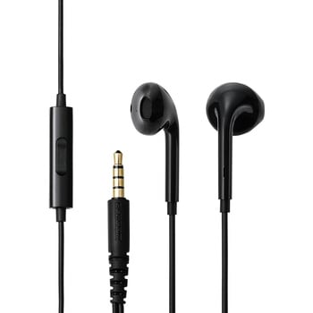 イヤホン 有線 マイク付き Φ3.5mm 4極 インナーイヤー型 通話対応 高音質 ケーブル強度向上設計 1.2m エレコム