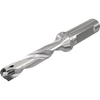 スモウカム ヘッド交換式ドリルボディ(回り止めフラット部付シャンク)5D イスカル