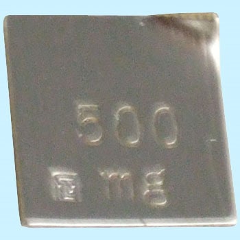 上皿天びん用分銅 500mg 単品 TGK(東京硝子器械)