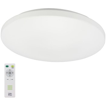 LEDシーリングライト 8畳用 4段階調光 リモコン・タイマー付き 昼光色 オーム電機