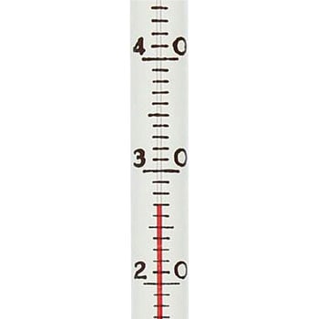短形赤液温度計