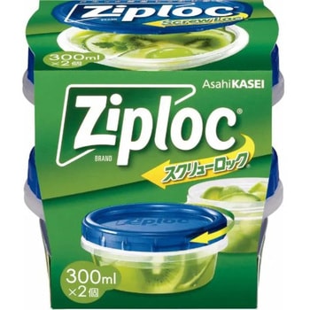 保存容器 ジップロック スクリューロック 300ml 2個入 旭化成ホームプロダクツ 旭化成ホームプロダクツ