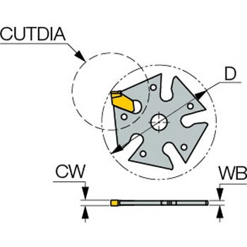 タング5グリップ アダプター ADMP D45 イスカル