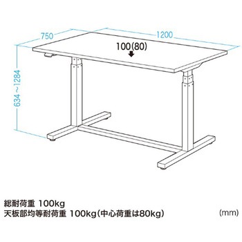 電動昇降作業台(天板：塩ビシート)_電動昇降_天板塩ビシート サンワサプライ