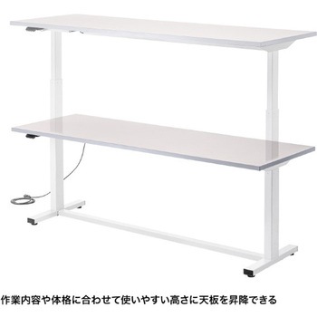 電動昇降作業台(天板：塩ビシート)_電動昇降_天板塩ビシート サンワサプライ