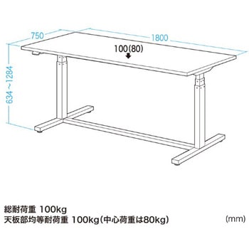 電動昇降作業台(天板：塩ビシート)_電動昇降_天板塩ビシート サンワサプライ