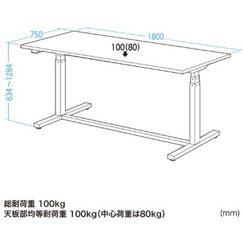 電動昇降作業台(天板：塩ビシート)_電動昇降_天板塩ビシート サンワサプライ