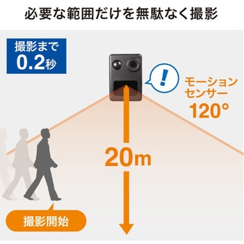 トレイルカメラ_バッテリー内蔵 サンワサプライ