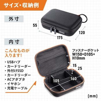 ガジェットケース_セミハード サンワサプライ