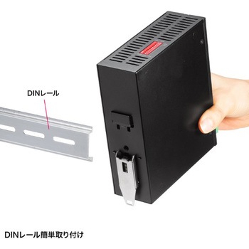 PoEスイッチングハブ_Giga対応_産業用(高耐久/8ポート) サンワサプライ