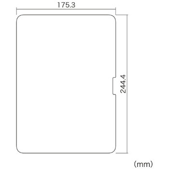 液晶保護指紋防止光沢フィルム_Apple iPad Air 11インチ M2用 サンワサプライ