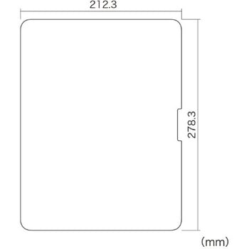 液晶保護反射防止フィルム_Apple iPad Pro 13インチ M4用 サンワサプライ