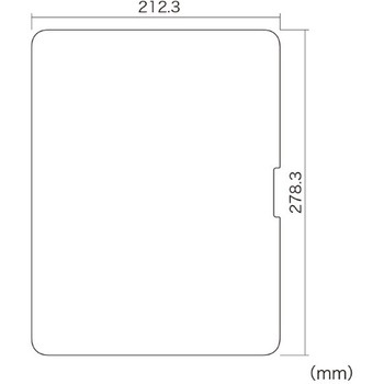 液晶保護指紋防止光沢フィルム_Apple iPad Pro 13インチ M4用 サンワサプライ
