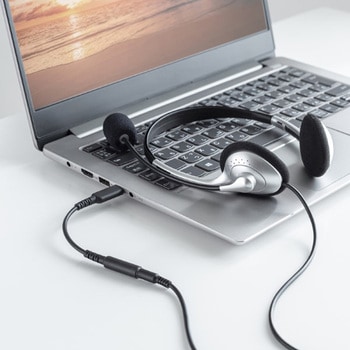 USBオーディオ変換アダプタ_USB TypeC サンワサプライ