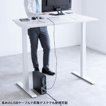 机上ラック_USBハブ付き サンワサプライ