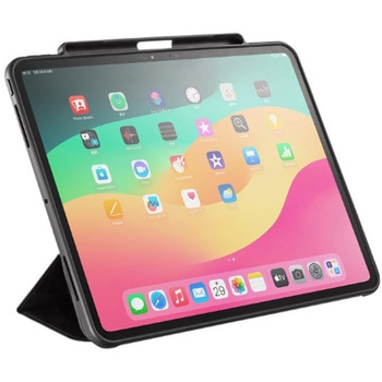 タブレットケース_iPad Pro 13インチ_タッチペン収納ポケット付き サンワサプライ