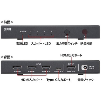 HDMI切替器_8K対応 サンワサプライ