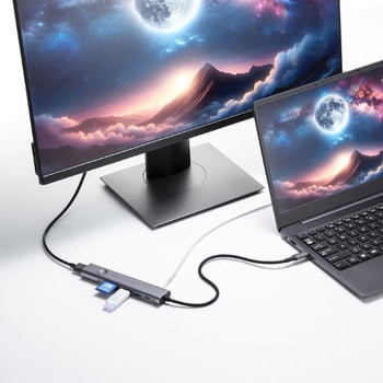 ドッキングハブ_USB TypeC サンワサプライ