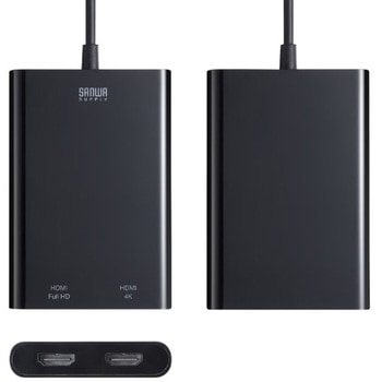 USB変換アダプタ_USB3.2-HDMI_4K対応 サンワサプライ