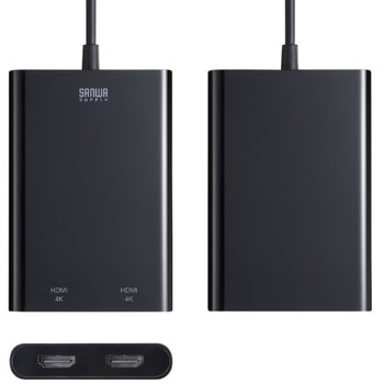 USB変換アダプタ_USB3.2-HDMI_4K対応 サンワサプライ