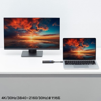 エクステンダー_HDMI(ワイヤレス)-USB TypeC接続_送信機のみ サンワサプライ