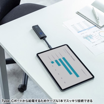 エクステンダー_HDMI(ワイヤレス)-USB TypeC接続_送信機のみ サンワサプライ
