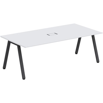 アフィーノLT ミーティングテーブル 角型 配線カバー付 W2100×D1100<配送時組立サービス付> イトーキ