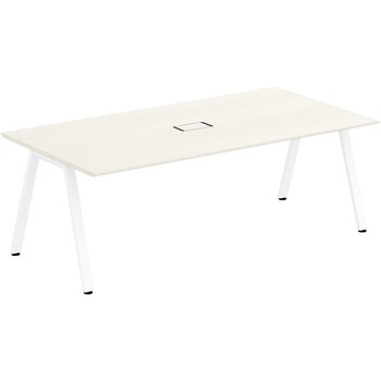 アフィーノLT ミーティングテーブル 角型 配線カバー付 W2100×D1100<配送時組立サービス付> イトーキ