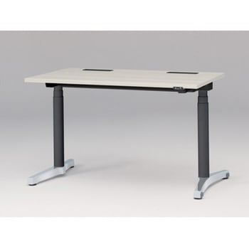 トイロデスク 平エッジ 昇降スイッチタイプ アルミミラー脚 W1200×D675<配送時組立サービス付> イトーキ