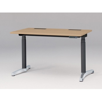 トイロデスク 平エッジ インジケータ―付昇降スイッチタイプ アルミミラー脚 W1200×D675<配送時組立サービス付> - イトーキ