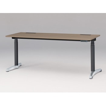 トイロデスク 平エッジ インジケータ―付昇降スイッチタイプ アルミミラー脚 W1800×D675<配送時組立サービス付> - イトーキ