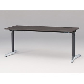 トイロデスク 平エッジ インジケータ―付昇降スイッチタイプ アルミミラー脚 W1800×D675<配送時組立サービス付> - イトーキ