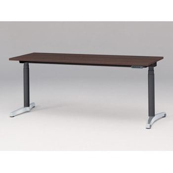 トイロデスク 平エッジ インジケータ―付昇降スイッチタイプ アルミミラー脚 W1800×D675<配送時組立サービス付> - イトーキ