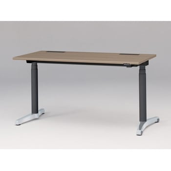 トイロデスク ラウンドエッジ 昇降スイッチタイプ アルミミラー脚 W1400×D675<配送時組立サービス付> - イトーキ