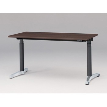 トイロデスク ラウンドエッジ 昇降スイッチタイプ アルミミラー脚 W1400×D675<配送時組立サービス付> - イトーキ