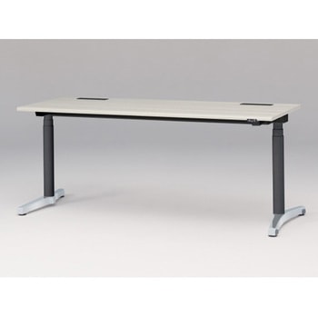 トイロデスク ラウンドエッジ 昇降スイッチタイプ アルミミラー脚 W1800×D675<配送時組立サービス付> イトーキ
