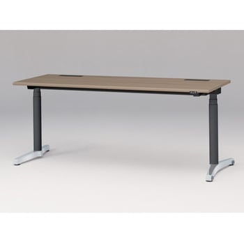 トイロデスク ラウンドエッジ 昇降スイッチタイプ アルミミラー脚 W1800×D675<配送時組立サービス付> イトーキ