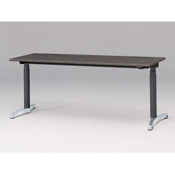 トイロデスク ラウンドエッジ 昇降スイッチタイプ アルミミラー脚 W1800×D675<配送時組立サービス付> イトーキ