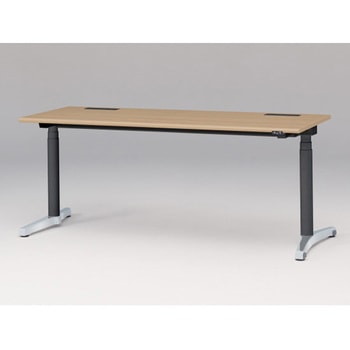 トイロデスク ラウンドエッジ 昇降スイッチタイプ アルミミラー脚 W1800×D675<配送時組立サービス付> イトーキ
