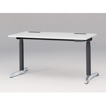 トイロデスク ラウンドエッジ インジケータ―付昇降スイッチタイプ アルミミラー脚 W1400×D675<配送時組立サービス付> イトーキ