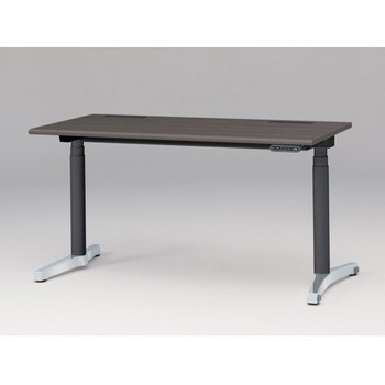 トイロデスク ラウンドエッジ インジケータ―付昇降スイッチタイプ アルミミラー脚 W1400×D675<配送時組立サービス付> イトーキ