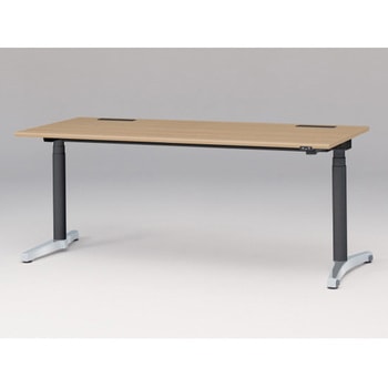 トイロデスク ラウンドエッジ 昇降スイッチタイプ アルミミラー脚 W1800×D775<配送時組立サービス付> イトーキ