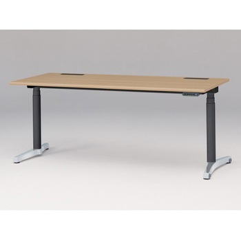 トイロデスク ラウンドエッジ インジケータ―付昇降スイッチタイプ アルミミラー脚 W1800×D775<配送時組立サービス付> - イトーキ