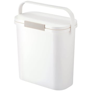 HOME&HOME 運べる防臭ペール ホワイト 10L 買い物袋対応 10S リス