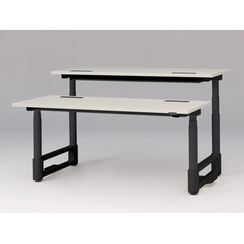 トイロツインデスク 平エッジ 昇降スイッチタイプ 塗装脚 W1600×D1400<配送時組立サービス付> イトーキ