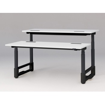 トイロツインデスク 平エッジ 昇降スイッチタイプ 塗装脚 W1600×D1400<配送時組立サービス付> イトーキ